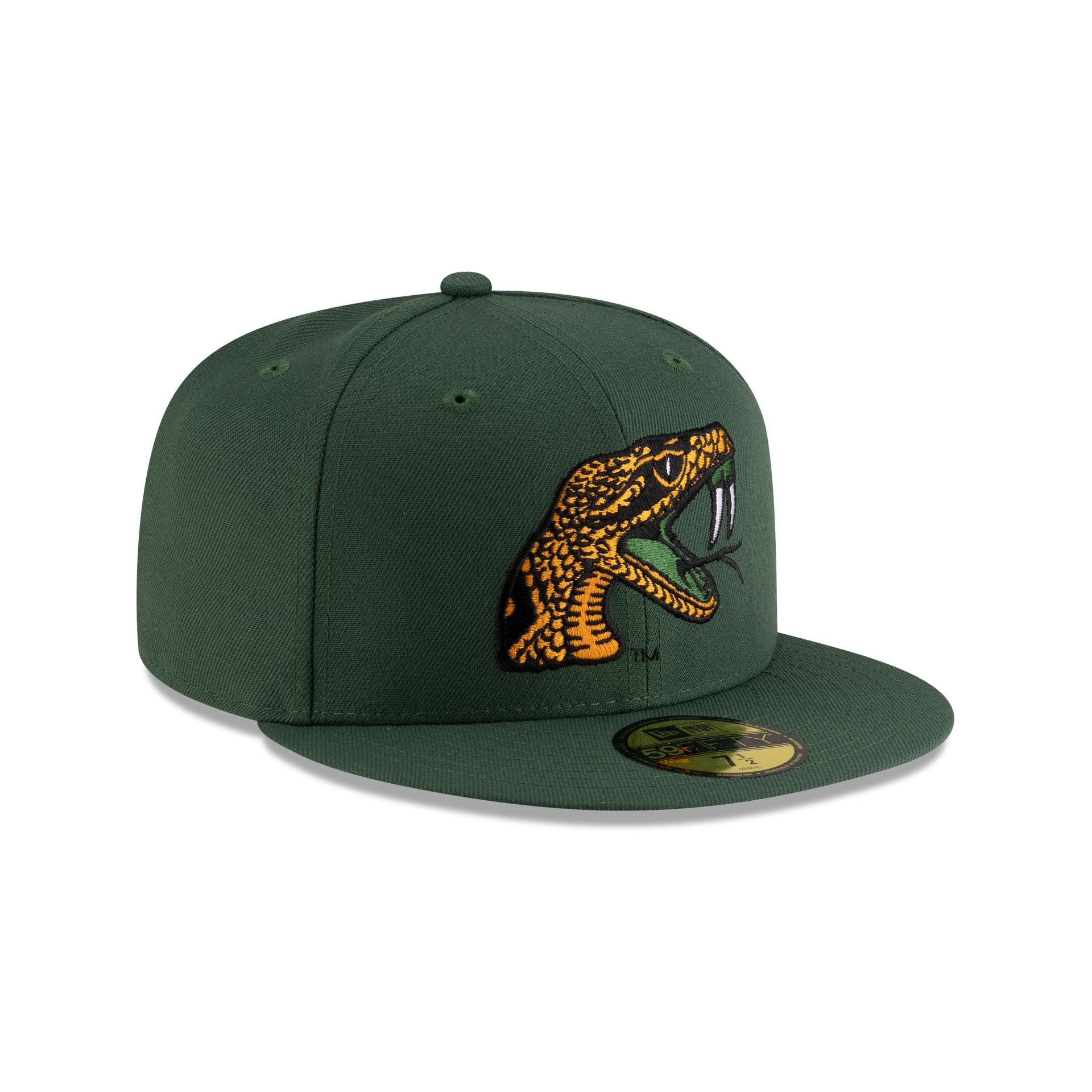 FAMU Rattlers Green 59FIFTY Fitted Hat - Nextgenmallstore