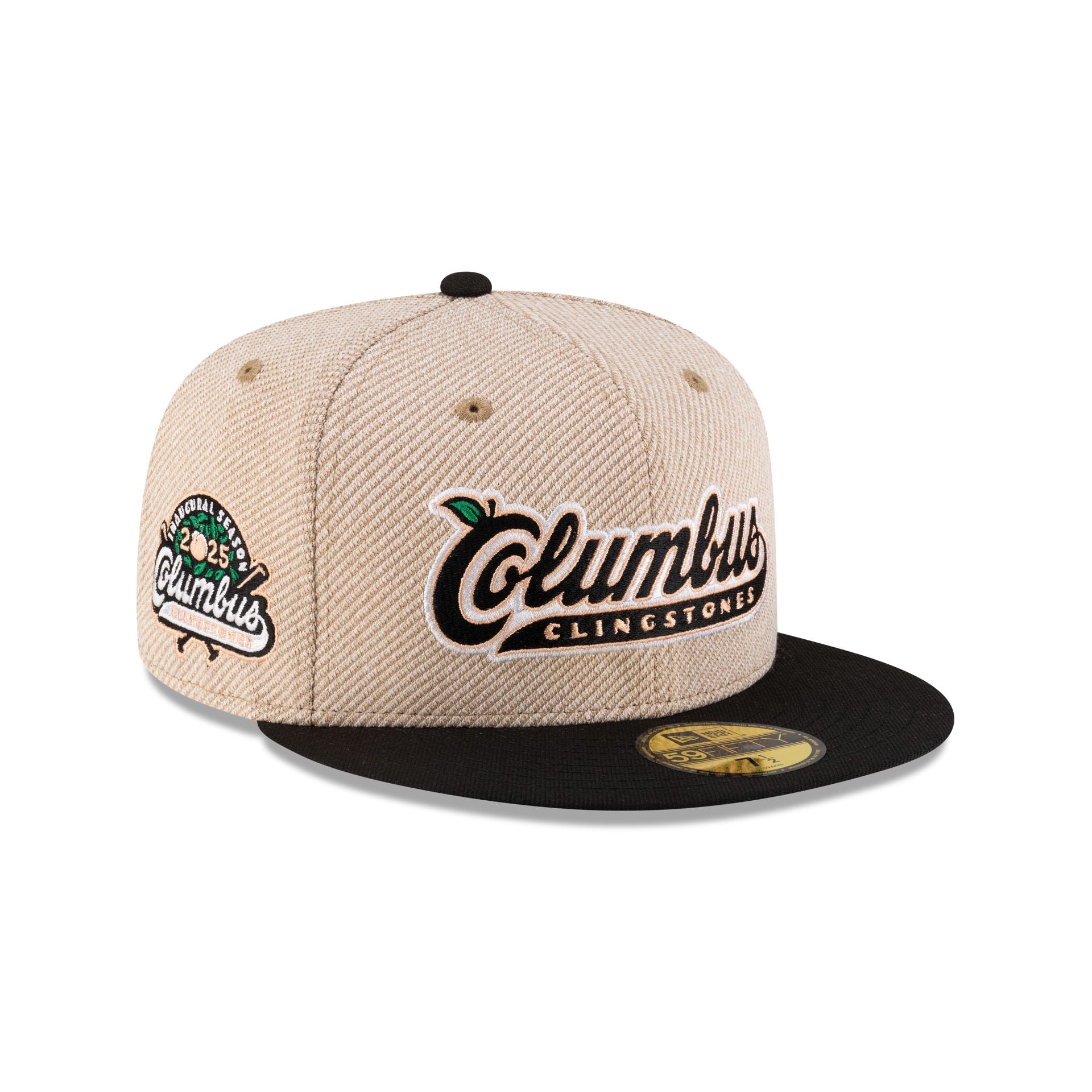 Columbus Clingstones Terry Heather Tan 59FIFTY Fitted Hat - Nextgenmallstore
