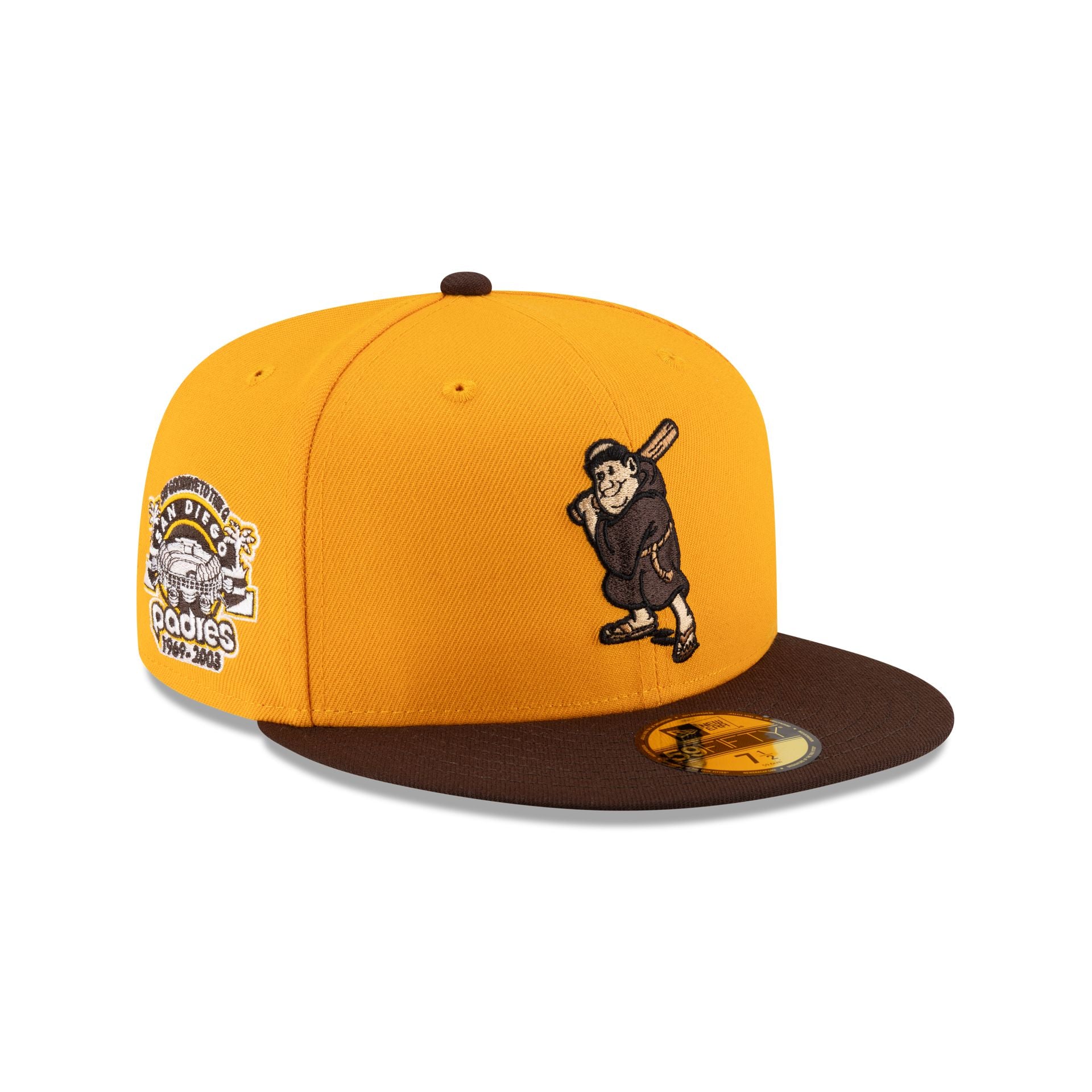 San Diego Padres Mascot Yellow 59FIFTY Fitted Hat - Nextgenmallstore