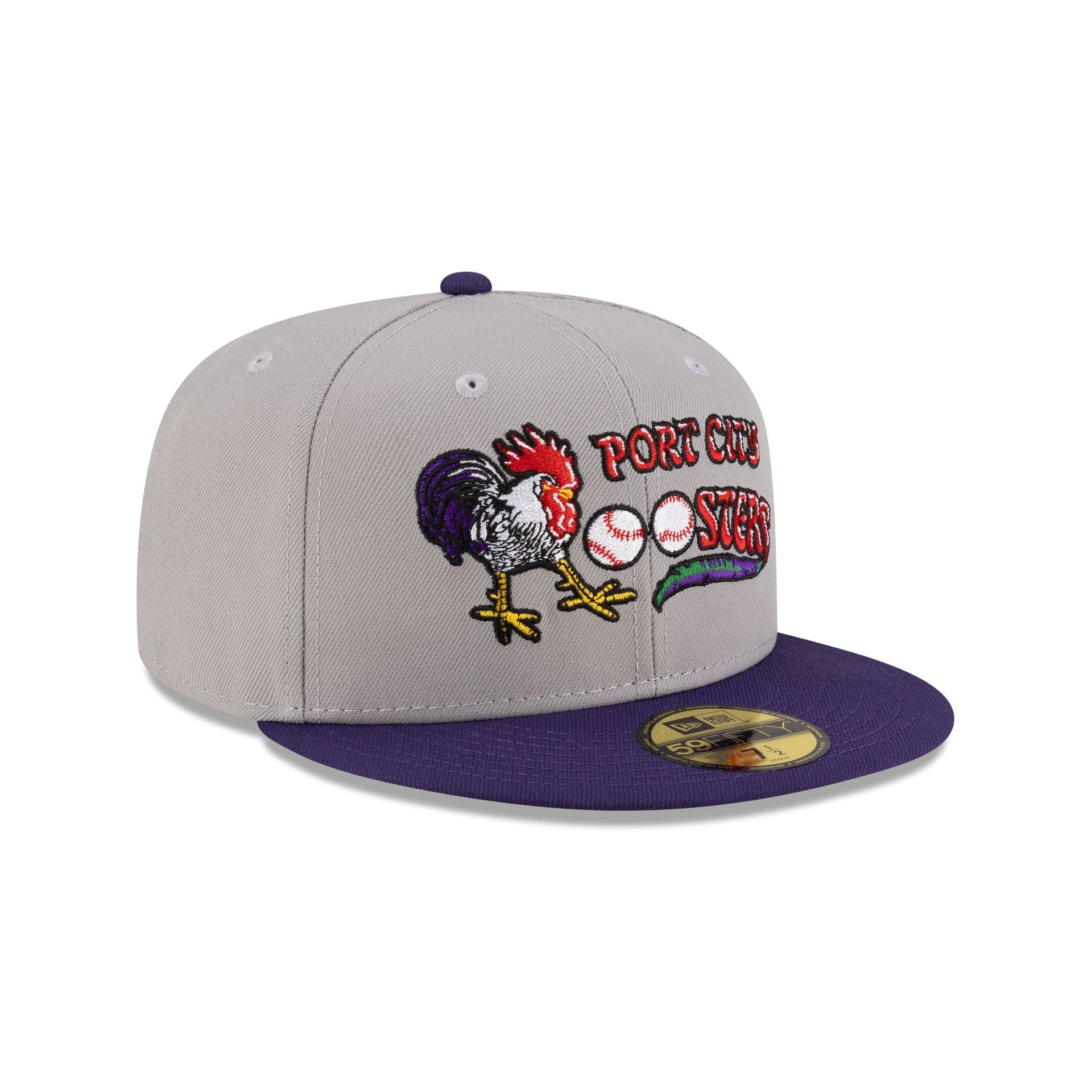 Just Caps Hometown Port City Roosters 59FIFTY Fitted Hat