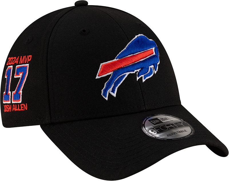 Buffalo Bills Josh Allen MVP Black 9FORTY Adjustable Hat