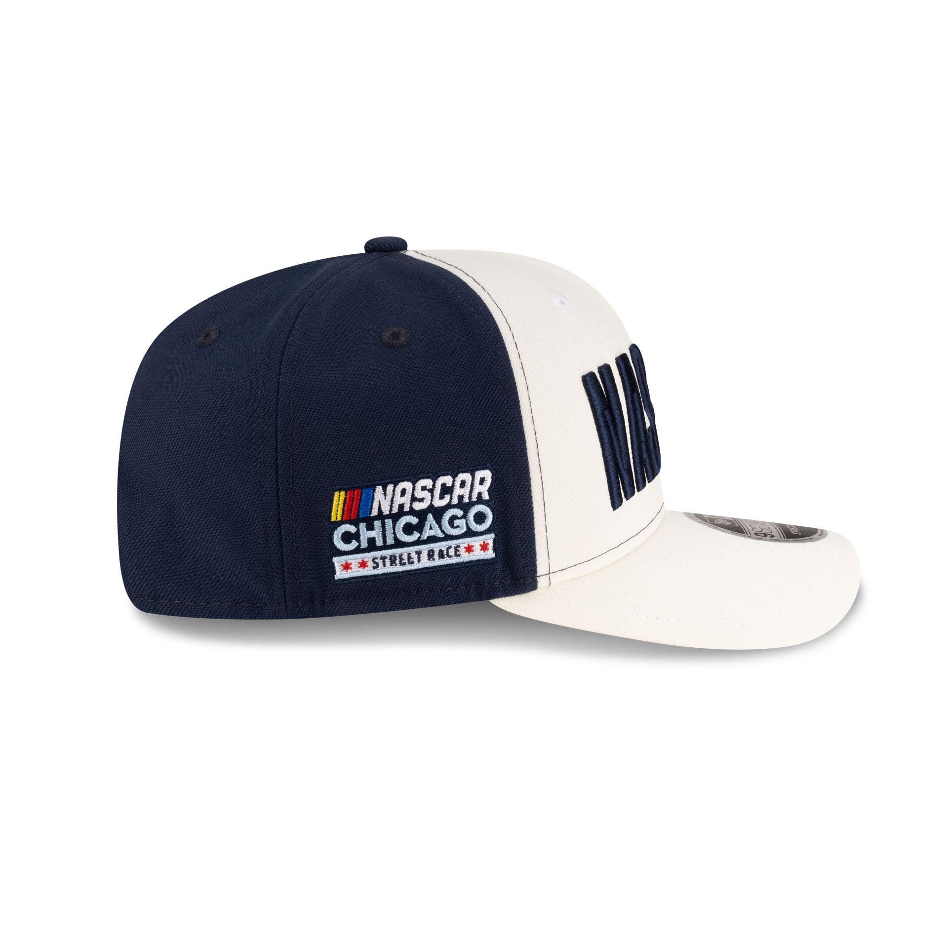 NASCAR Chicago Street Race Chrome Navy 9SEVENTY Stretch-Snap Hat