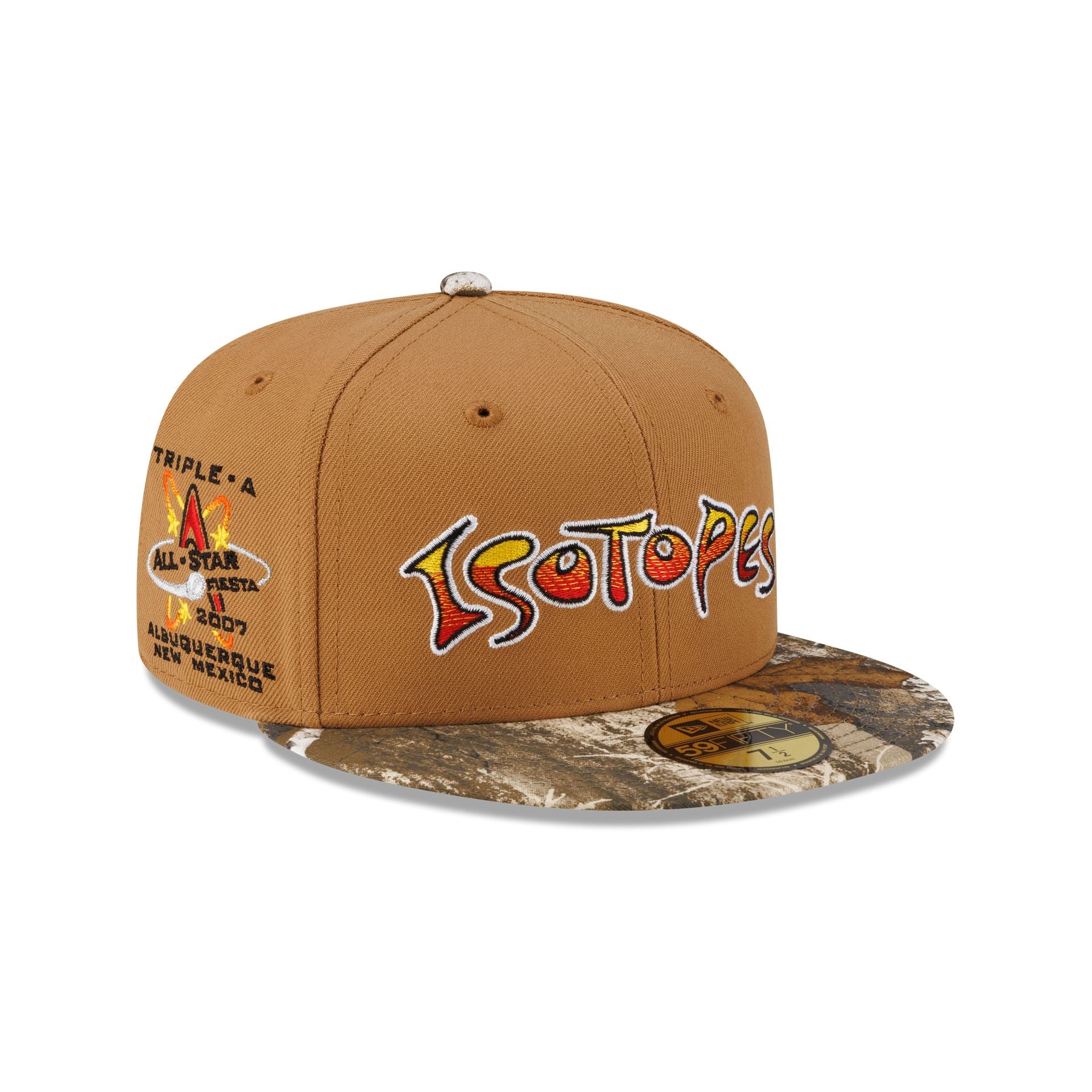 Just Caps Realtree Albuquerque Isotopes 59FIFTY Fitted Hat - Nextgenmallstore