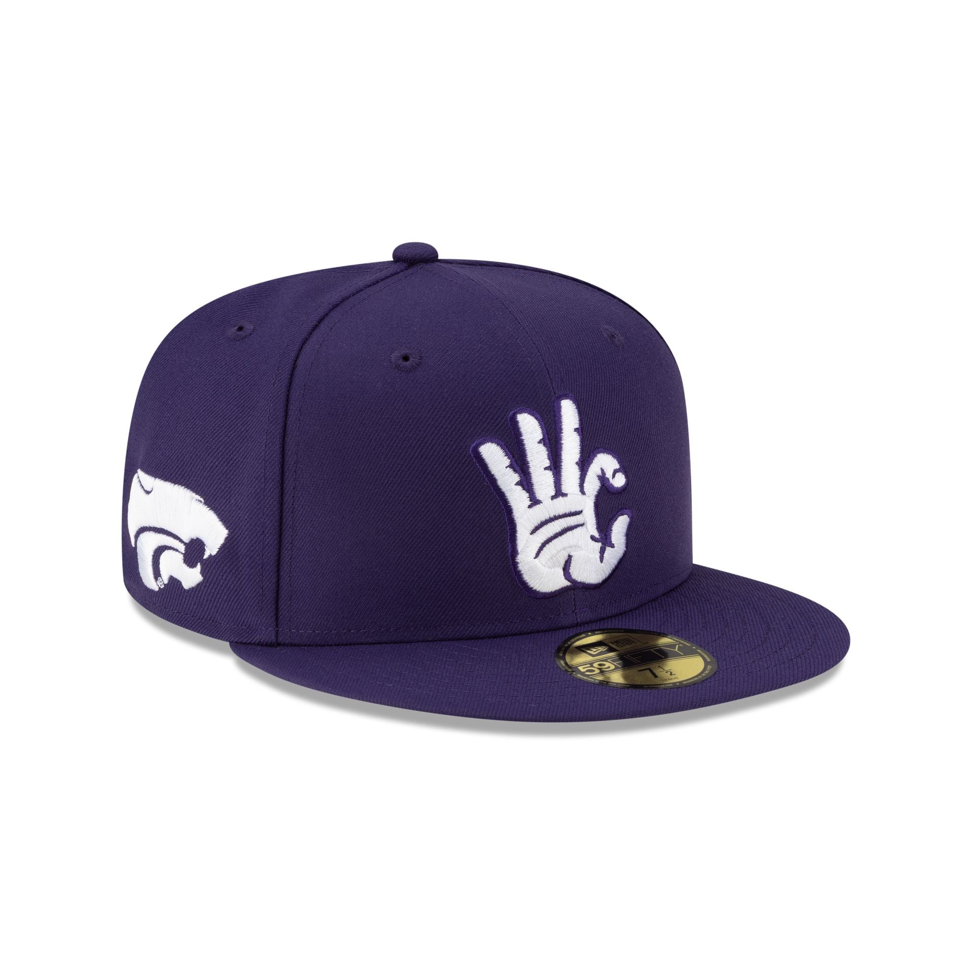 Kansas State Wildcats Hand Signs 59FIFTY Fitted Hat - Nextgenmallstore