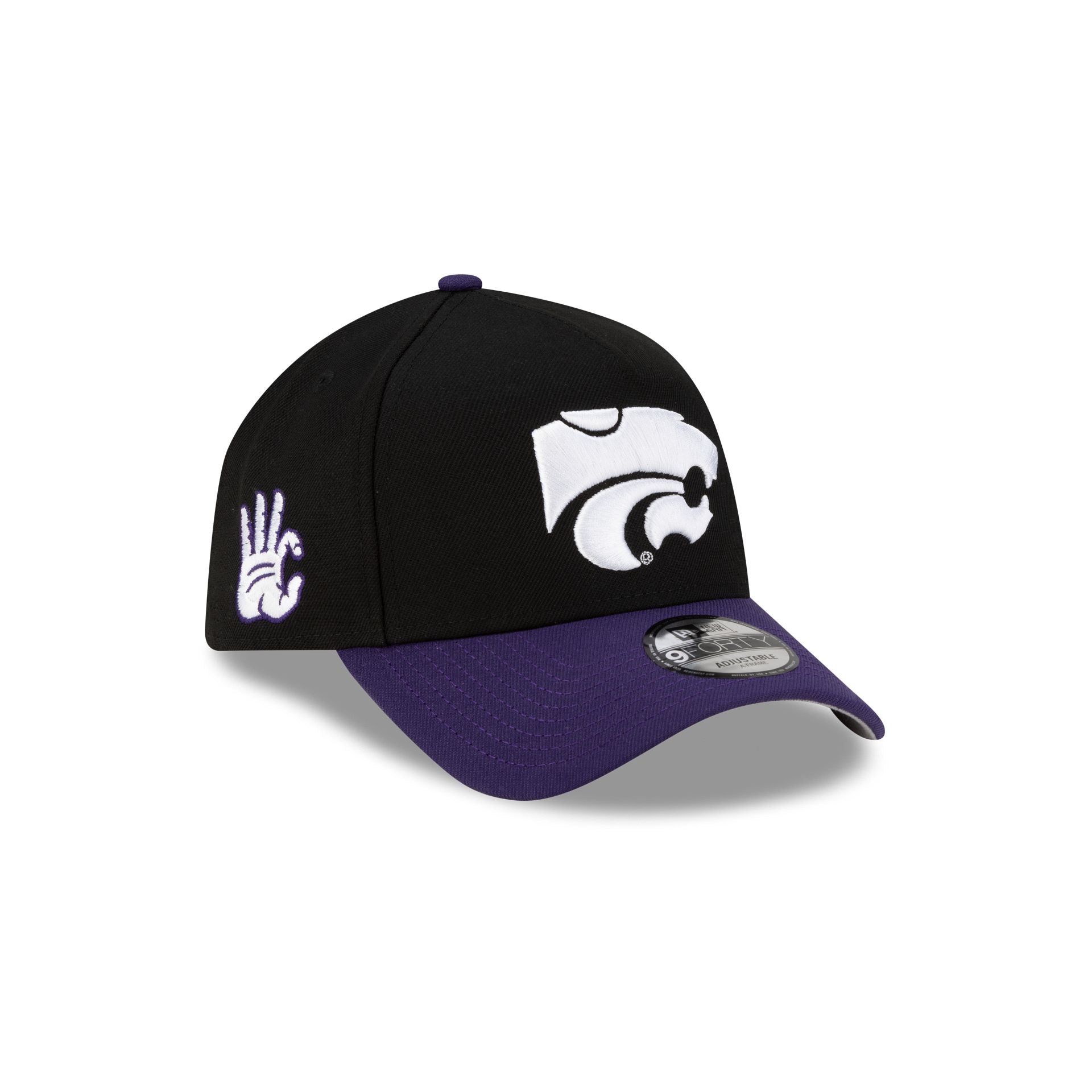 Kansas State Wildcats Hand Signs Sidepatch 9FORTY A-Frame Snapback Hat - Nextgenmallstore