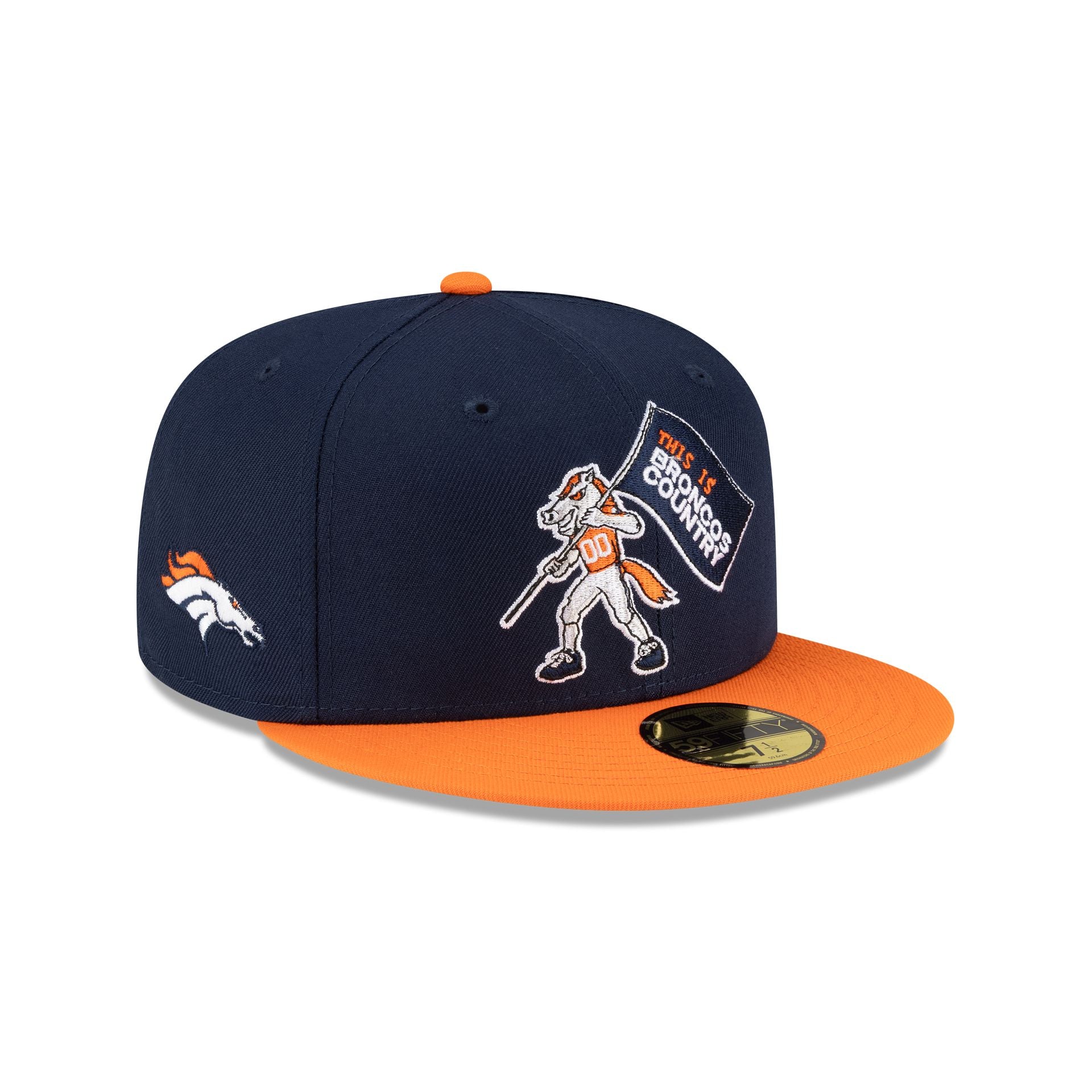 Denver Broncos Mascot 59FIFTY Fitted Hat - Nextgenmallstore