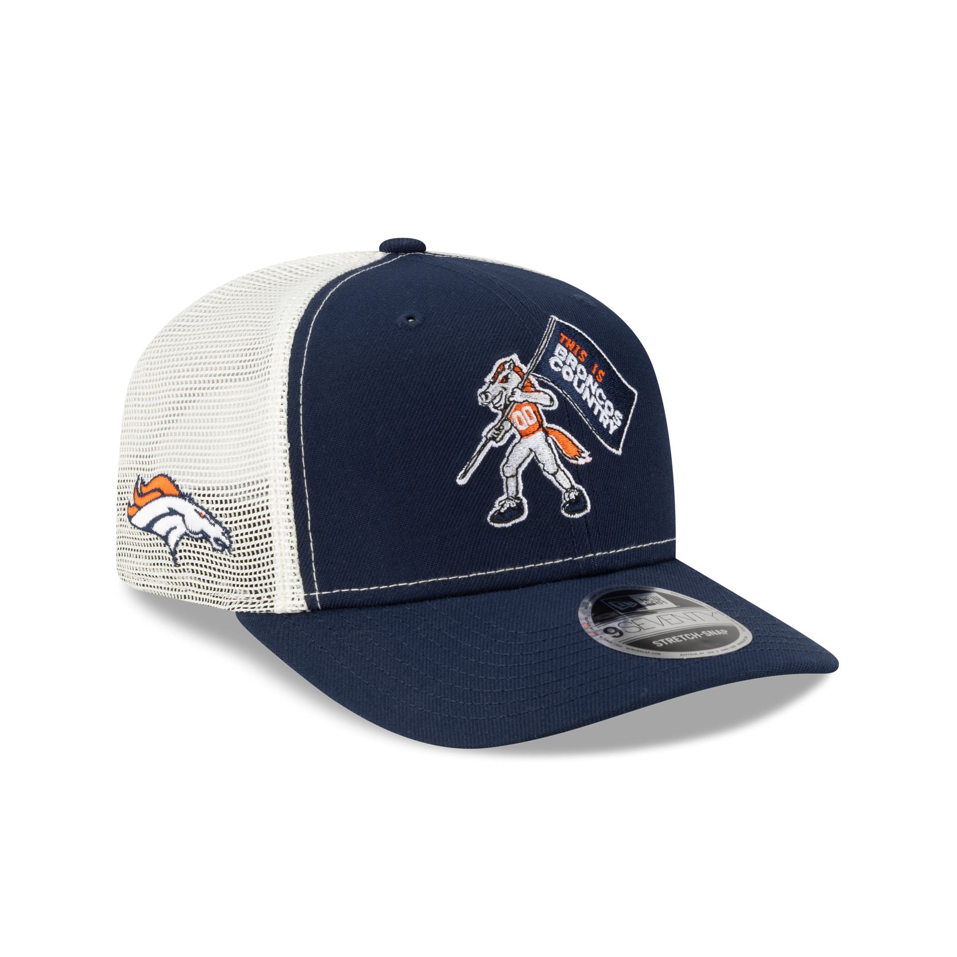 Denver Broncos Mascot 9SEVENTY Trucker Hat - Nextgenmallstore