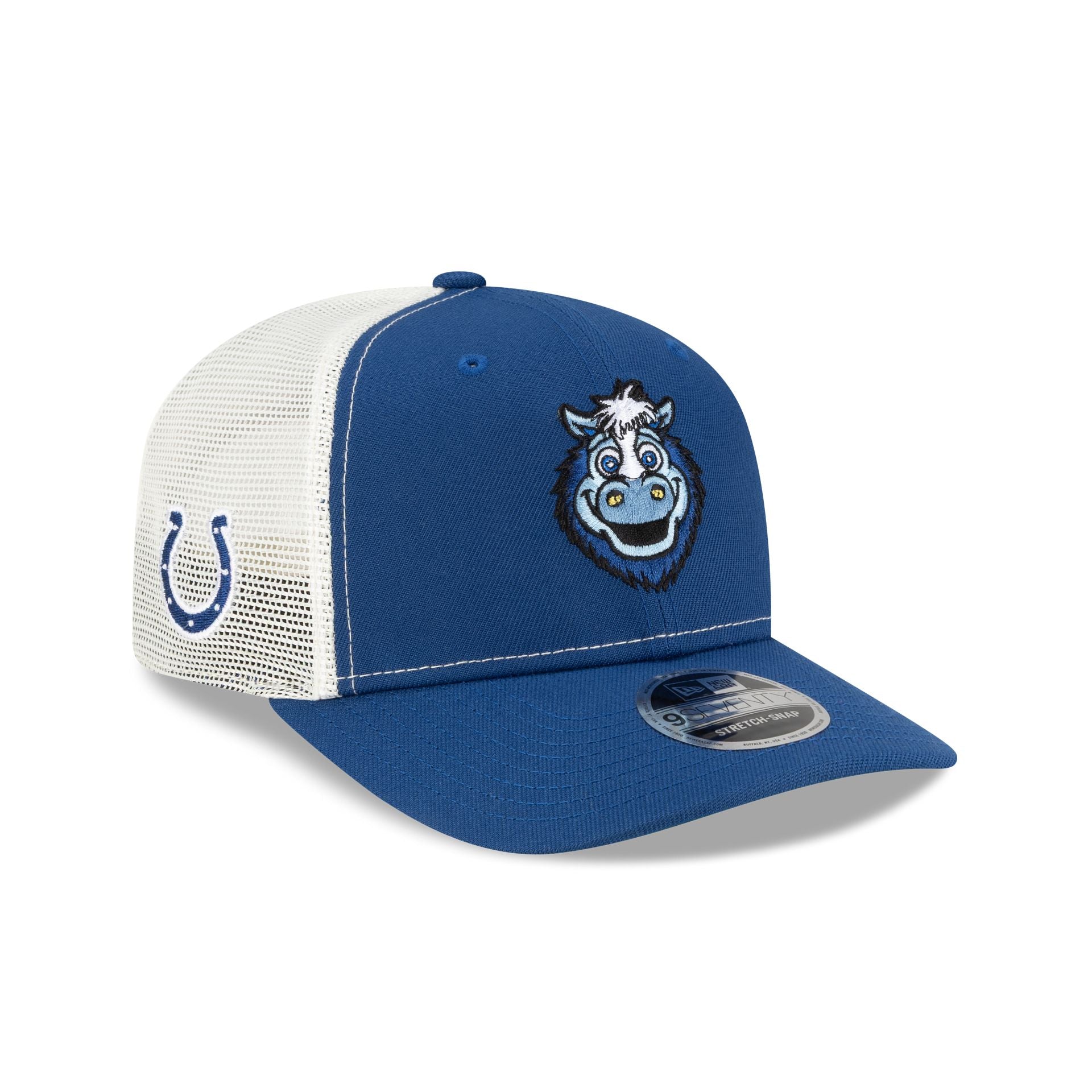Indianapolis Colts Mascot 9SEVENTY Trucker Hat - Nextgenmallstore