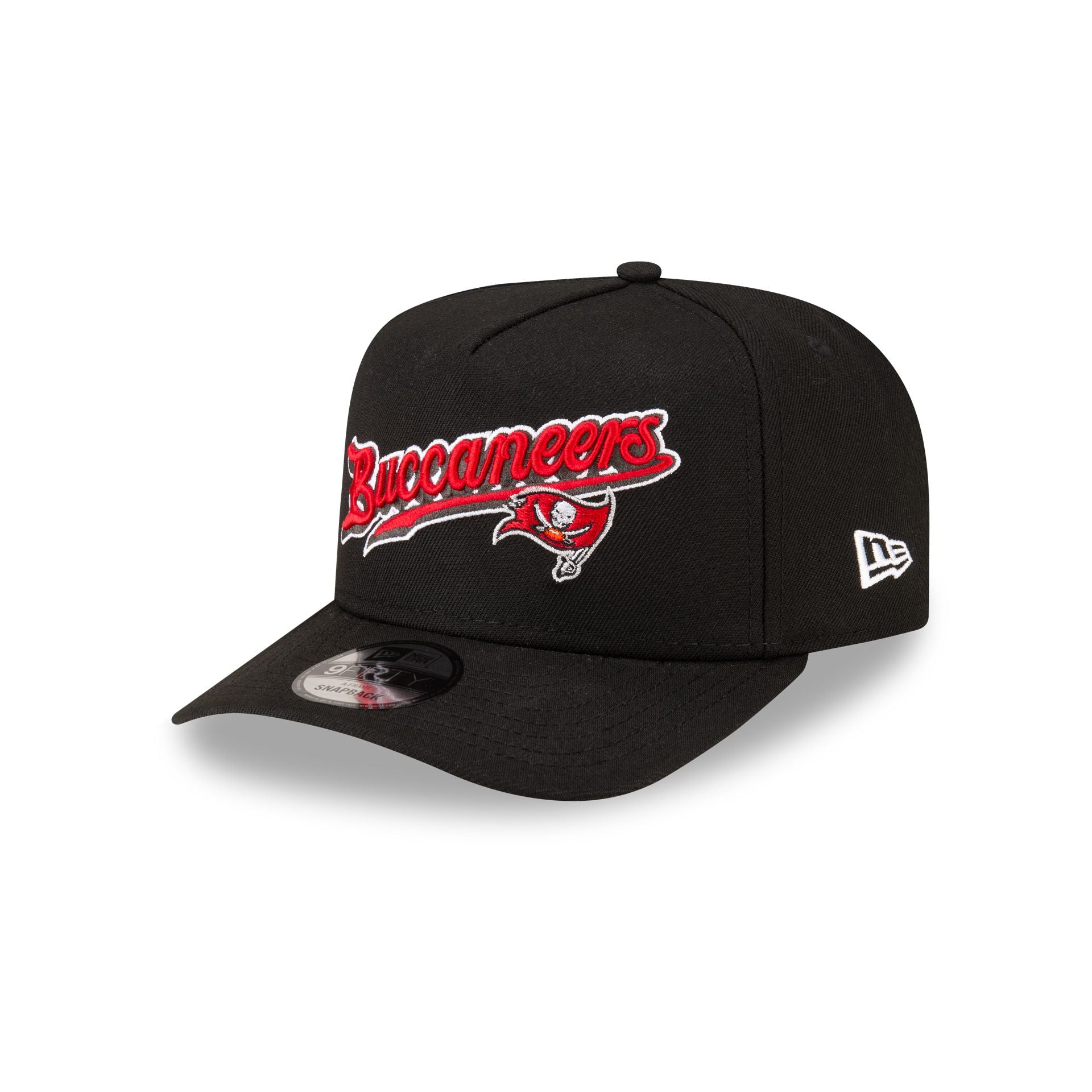 Born x Raised x Tampa Bay Buccaneers Script Black 9FIFTY A-Frame Snapback Hat - Nextgenmallstore