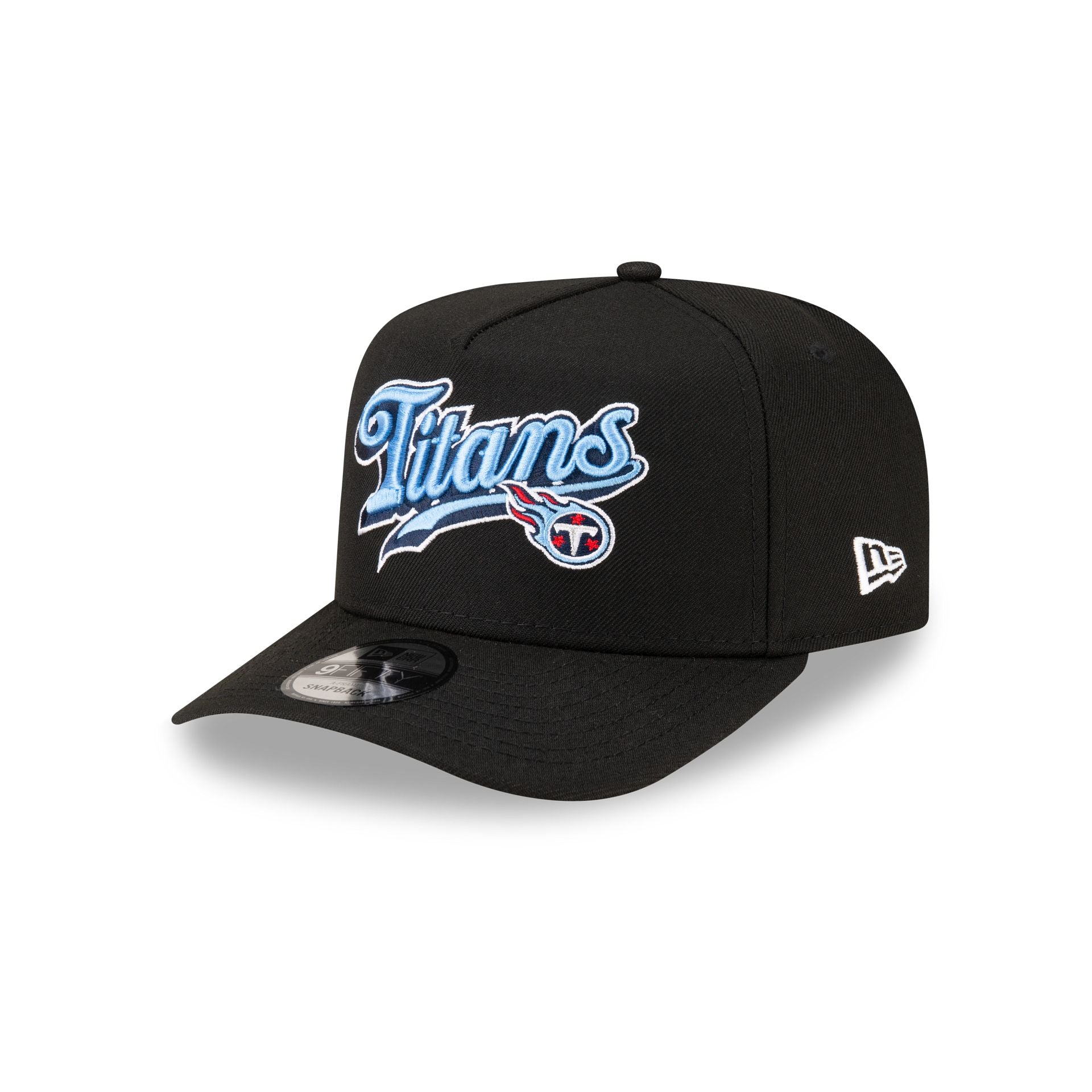 Born x Raised x Tennessee Titans Script Black 9FIFTY A-Frame Snapback Hat - Nextgenmallstore