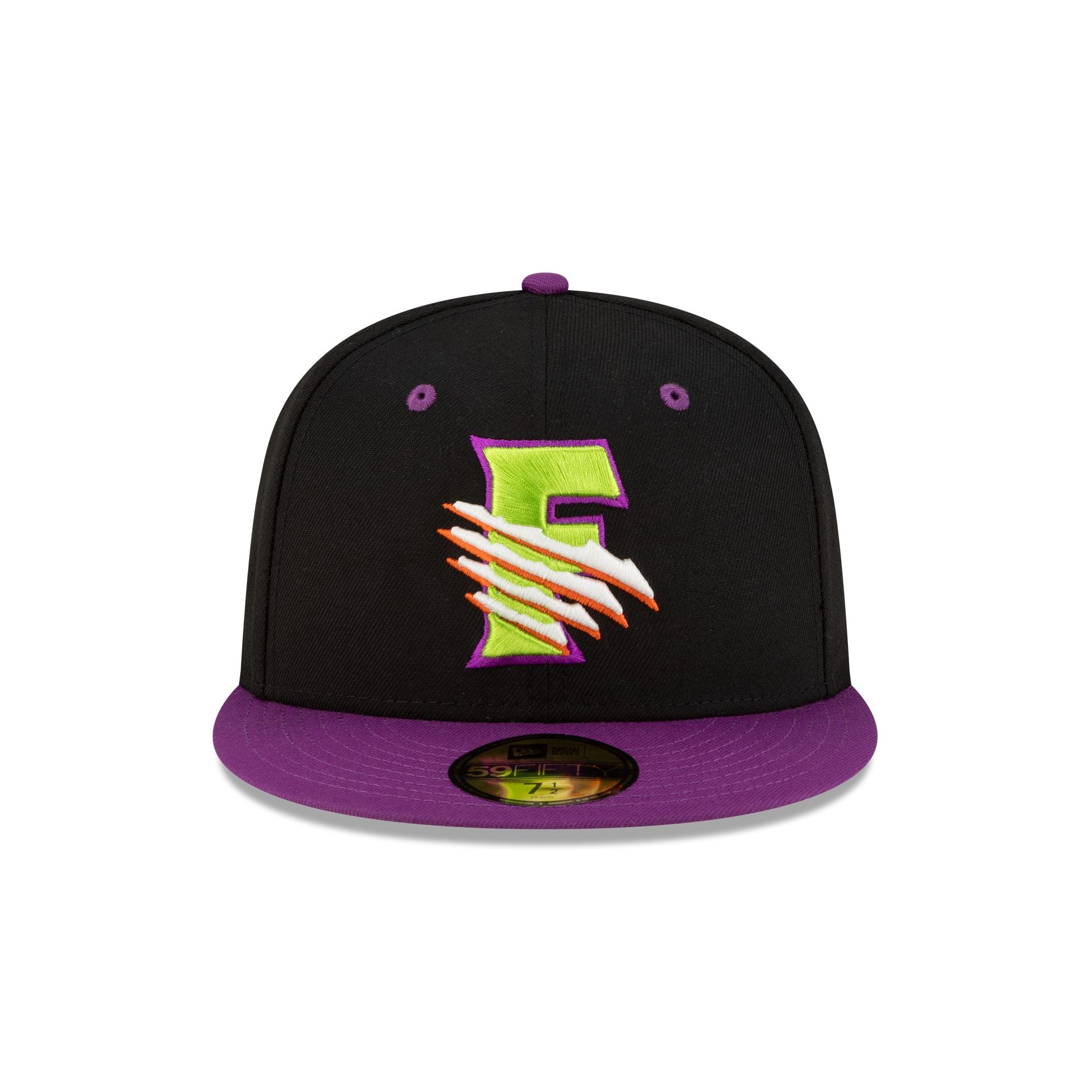 Fresno Grizzlies Halloween Purple 59FIFTY Fitted Hat