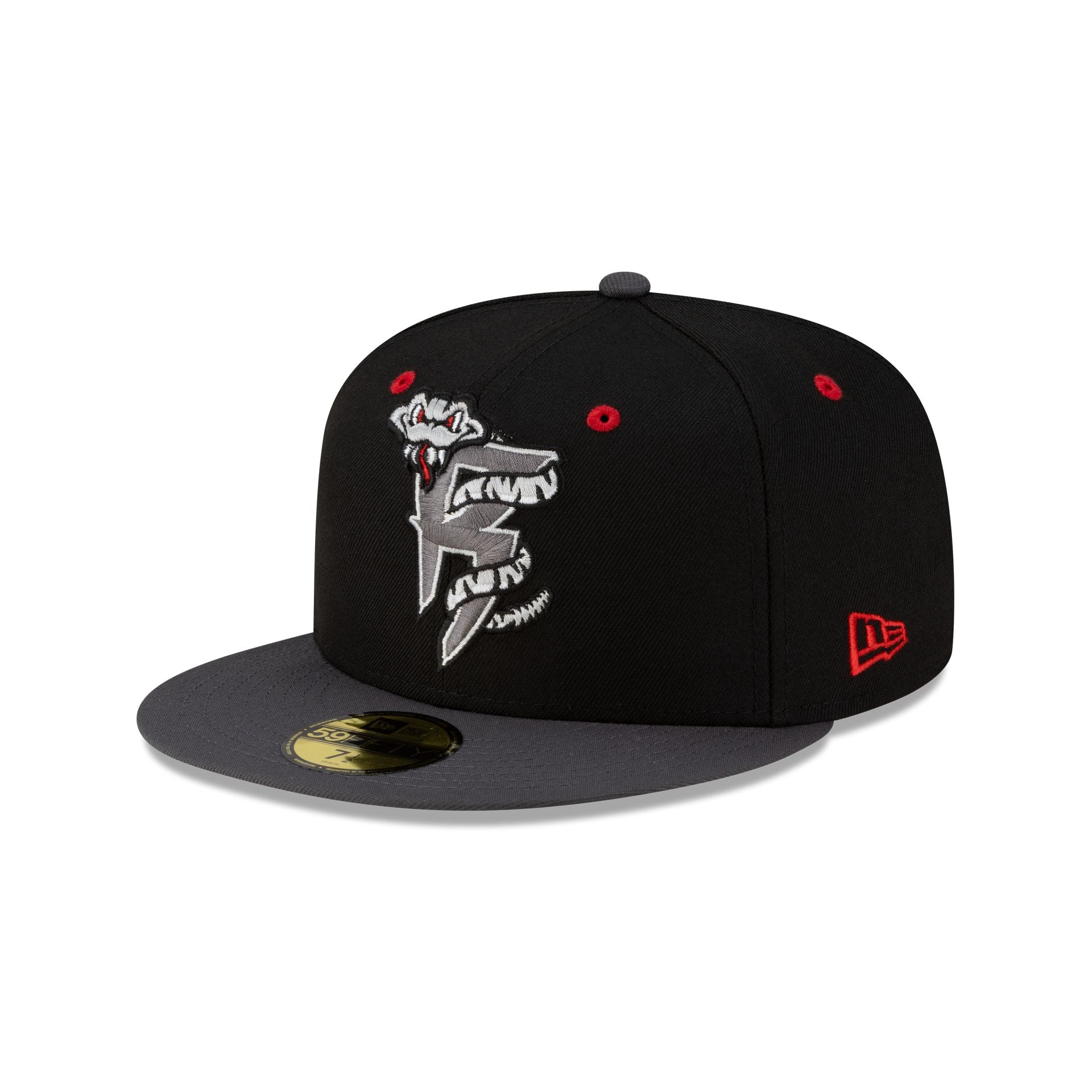Wisconsin Timber Rattlers Halloween Red 59FIFTY Fitted Hat - Nextgenmallstore