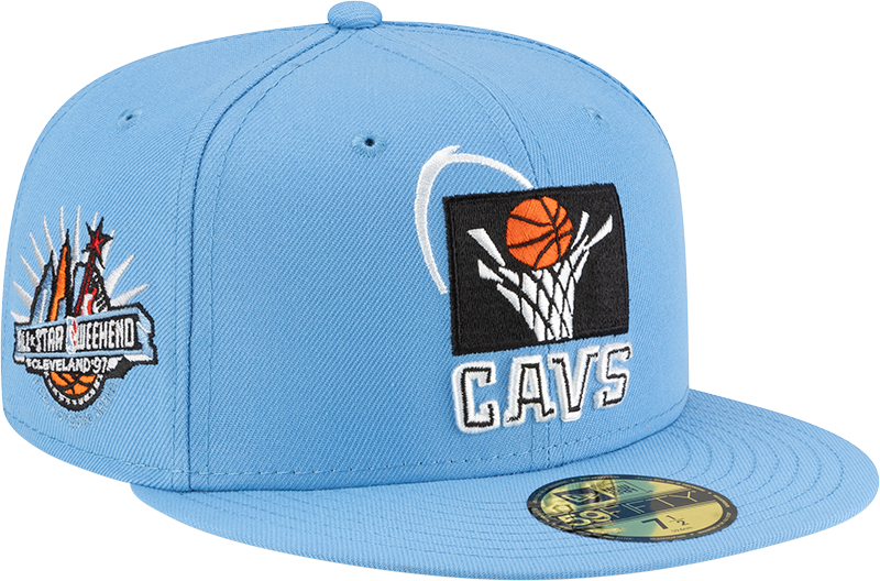 Cleveland Cavaliers 1994-2003 Hardwood Classics Radiant Blue 59FIFTY Fitted Hat