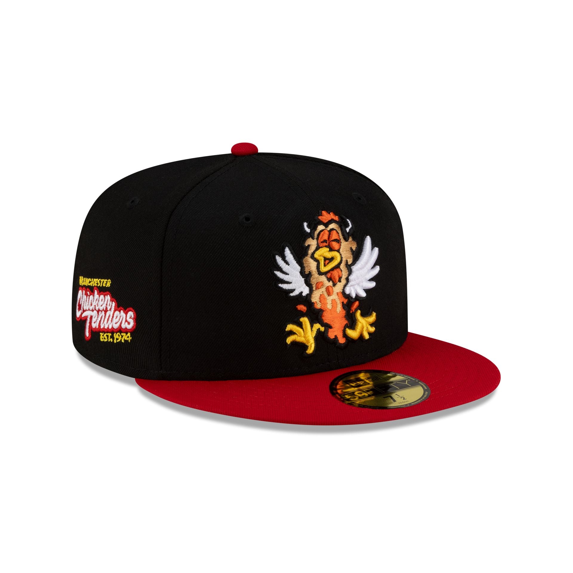 New Hampshire Fisher Cats Black Food Pack 59FIFTY Fitted Hat - Nextgenmallstore