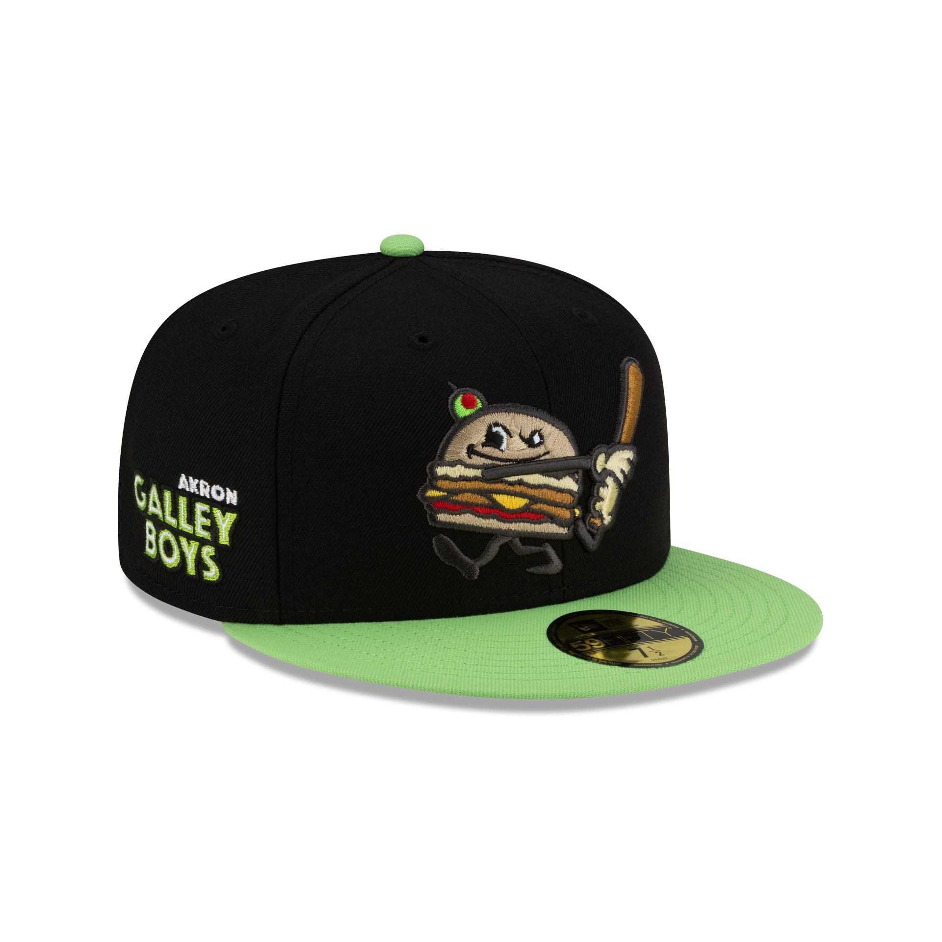 Akron RubberDucks Black Food Pack 59FIFTY Fitted Hat - Nextgenmallstore
