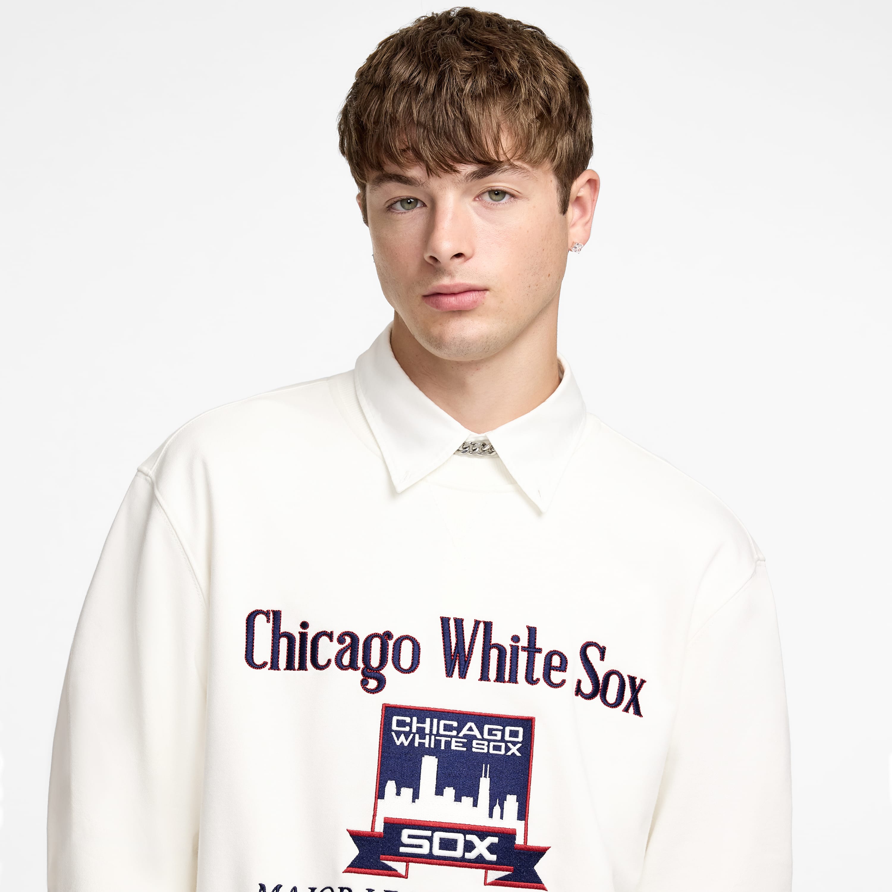 Chicago White Sox Cooperstown Off White Crewneck - Nextgenmallstore