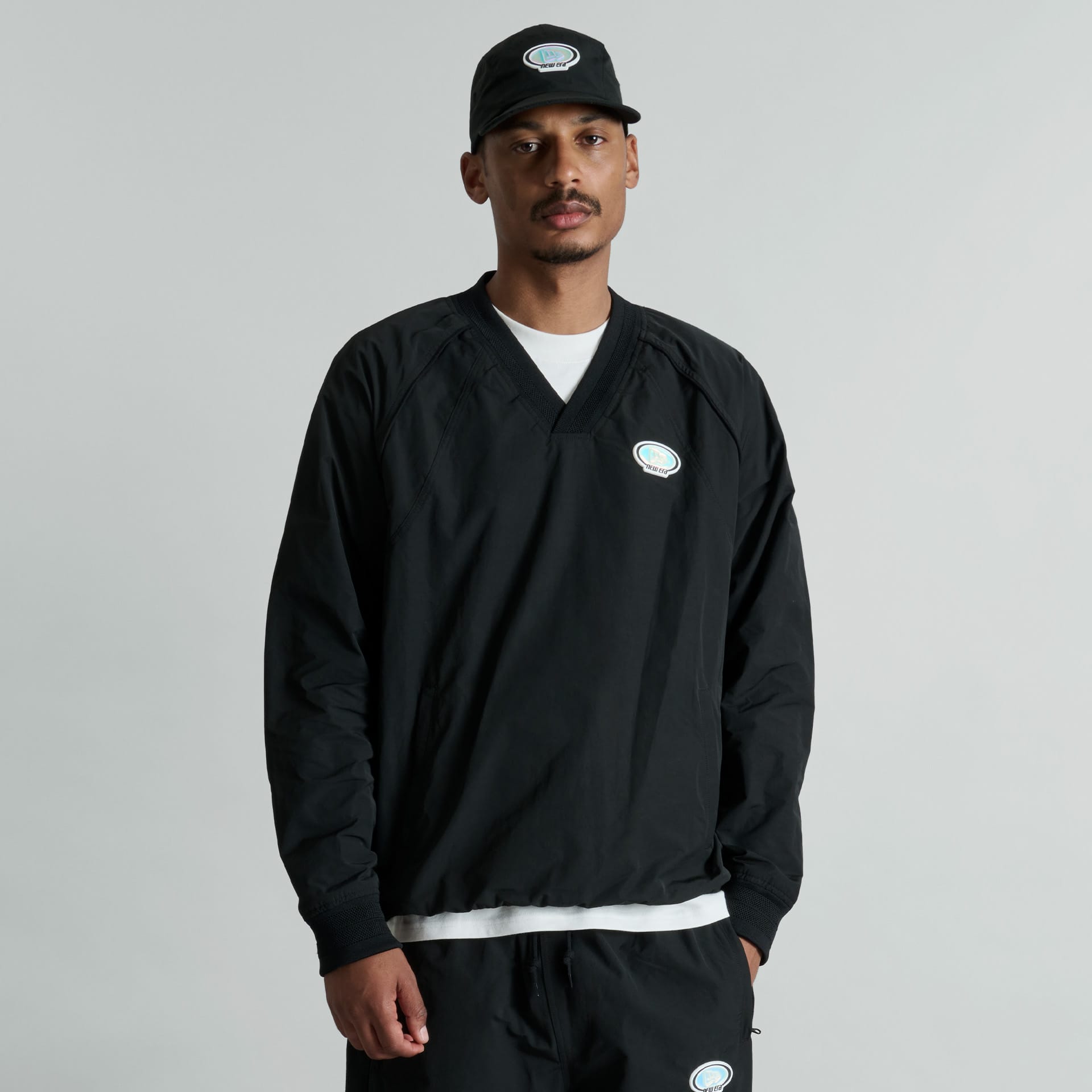 Larkin Black Track Pullover Jacket - Nextgenmallstore