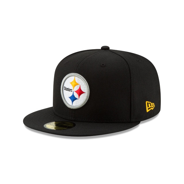 Pittsburgh Steelers Black 59FIFTY Fitted Hat - Nextgenmallstore