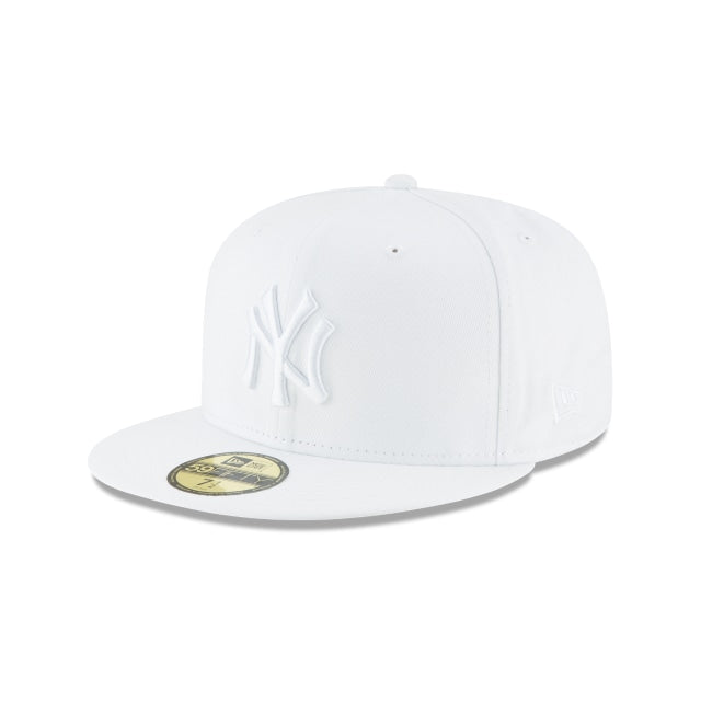 New York Yankees Whiteout Basic 59FIFTY Fitted Hat - Nextgenmallstore