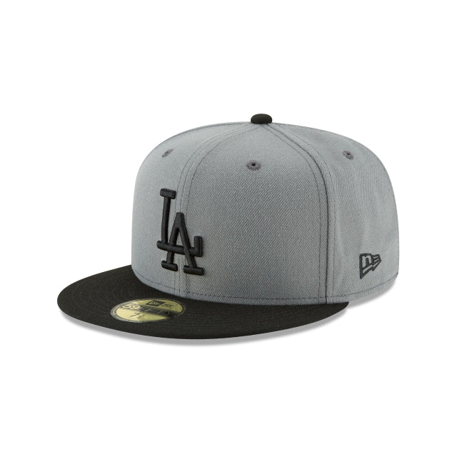 Los Angeles Dodgers Storm Gray Basic 59FIFTY Fitted Hat - Nextgenmallstore
