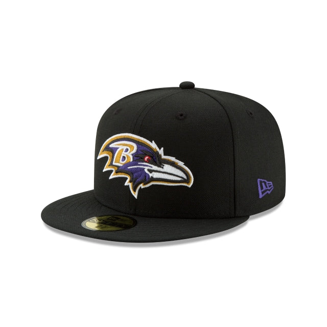 Baltimore Ravens Black 59FIFTY Fitted Hat - Nextgenmallstore